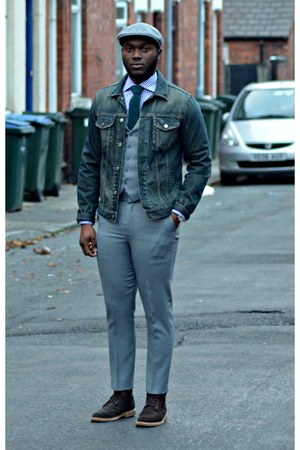 denim jacket with suit