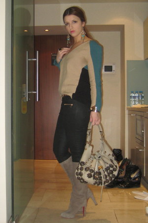 Tan Vicky Christian Louboutin Boots, Tan Studded Warrior Burberry ...  