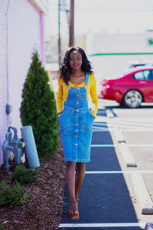 h and m denim pinafore