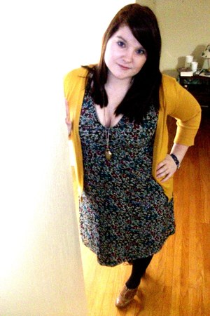 macys mustard dress