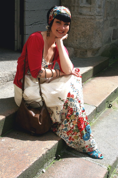 cream Mango dress