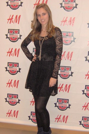 macys navy lace dress