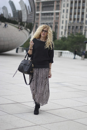 sweater over maxi dress