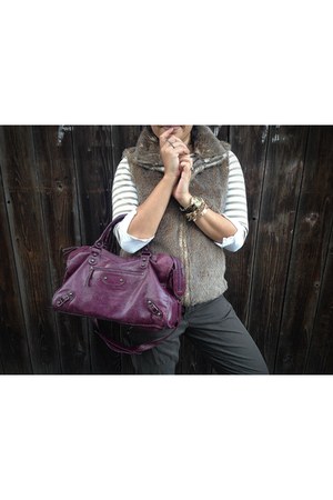 Besso Purses Faux Fur Loft Vests Striped Gap Tops Besso Purses Faux Fur Loft Vests Striped Gap Tops Remix By 2eyes4style Chictopia