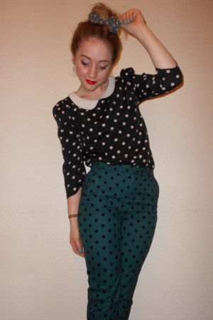 primark polka dot top
