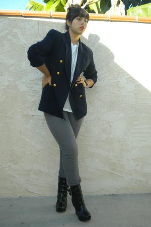 Get Black Shirt Black Blazer Blue Jeans PNG