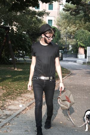men moschino belt