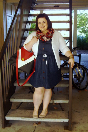 cardigan with navy dress